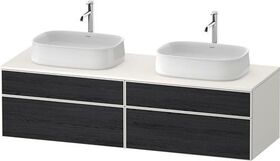 Duravit Waschtischunterbau Zencha 1600x442x550mm Ei sw / we s-matt o ES