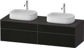 Duravit Waschtischunterbau Zencha 1600x442x550mm sw ls / gra s-matt o ES