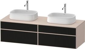 Duravit Waschtischunterbau Zencha 1600x442x550mm sw ls / ta s-matt o ES