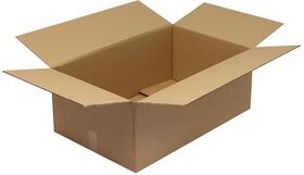 Faltkarton 2-wellig Maße 800x500x300mm Qualität 2.30BC braun TRANSPAK - VPE: 15