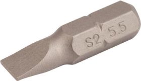 Bit f.Schlitzschrauben 5,5mm L.25mm 1/4 Zoll C6,3 Schneidenstärke 1mm TECWERK - VPE: 10
