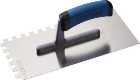 Glättekelle L.280mm B.130mm Zahn 10x10 VA S.0,7mm TECWERK