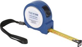 Taschenrollbandmaß L.8m B.25mm mm/cm EG II ABS Selbstarretierung TECWERK