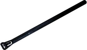 Kabelbinder, wiederverschließbar schwarz 7,2x400mm 100er Pack