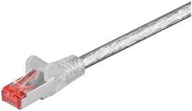 CAT 6 Patchkabel, S/FTP (PiMF), transparent, 5m- VPE: 1