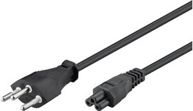 Netzanschlusskabel Schweiz, 1,8 m, Schwarz, (3*0,75 mm²), 1.8m- VPE: 1