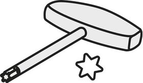 Torx-Schlüssel ISO SDR T40P-T Bruttogewicht 87g PRAMET