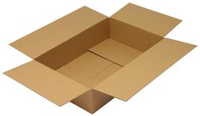 Faltkarton 1-wellig Maße 700x450x160mm Qualität 1.20 B braun TRANSPAK - VPE: 25