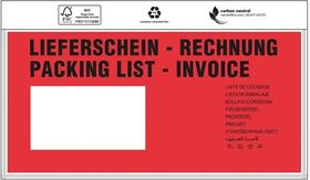 Dokumententaschen Premium Maße 240x110mm DIN-lang m.Druck Liefersch./Rechg. - VPE: 1000