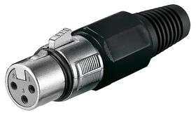 Mikrofonkupplung, XLR-Buchse (3-Pin), 3Pin- VPE: 20