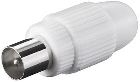 Koax-Stecker mit Schraubbefestigung- VPE: 10