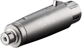 XLR-Adapter, Cinch-Buchse zu XLR-Buchse- VPE: 1