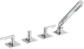 IDS Zweißriff-4-Loch-Badearmatur JOY NEO ohne Auslauf, Hebelgriffe chrom IDEAL STANDARD