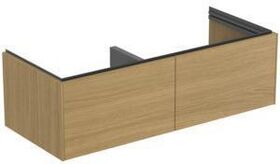 IDS Doppel-Waschtischunterschrank CONCA 2 Au o Platte 1200x370x505mm Eiche hell IDEAL STANDARD