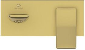 IDS Einhebel-Wandwaschtischarmatur CHECK Bausatz 2, Auslauf 180mm brushed gold IDEAL STANDARD