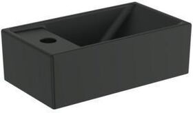 IDS Handwaschbecken i.life S Hahnbank links, 370x210x120mm schwarz IDEAL STANDARD