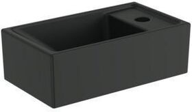IDS Handwaschbecken i.life S Hahnbank rechts, 370x210x120mm schwarz IDEAL STANDARD