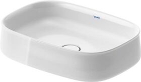 Duravit Aufsatzbecken Zencha 550x390mm o ÜL und Hahnlochblock weiß WG