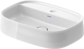 Duravit Aufsatzbecken Zencha 550x390mm o ÜL mit Hahnlochblock weiß WG