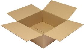 Faltkarton 1-wellig Maße 450x450x180mm Qualität 1.30 C braun TRANSPAK - VPE: 25