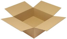 Faltkarton 1-wellig Maße 400x400x150mm Qualität 1.30 C braun TRANSPAK - VPE: 25