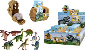 T-Rex Schädel mit Dino, 8-sort.