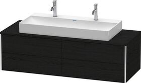 Duravit Waschtischunterbau XSQUARE 400x1400x548mm eiche schwarz