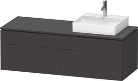 Duravit Waschtischunterbau L-CUBE 1420x482x550mm gra s-matt o ES