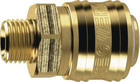 Schnellver.Kup.DN 7,2,AG MS blk Gew.G 1/4 Zoll 13,16mm TECWERK - VPE: 10