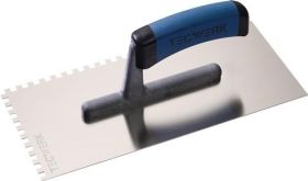 Glättekelle L.280mm B.130mm Zahn 6x6 VA S.0,7mm TECWERK