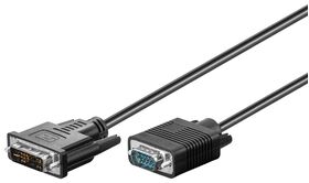 DVI-I/VGA Full HD-Kabel, vernickelt, 3m- VPE: 1