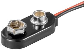 1x 9 V Block Batterieclip- VPE: 10