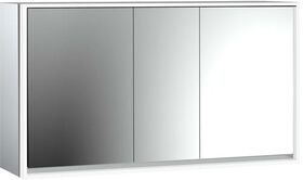 Emco LED-Lichtspiegelschrank LOFT AP 1600x733mm 3-türig aluminium/spiegel EMCO