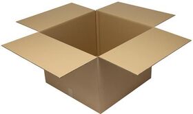 Faltkarton 2-wellig Maße 700x700x500mm Qualität 2.30BC braun TRANSPAK - VPE: 10