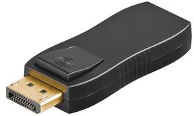 DisplayPort™-auf-HDMI™-Adapter 1.1, vergoldet, Schwarz- VPE: 1
