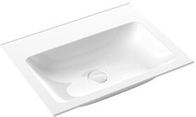 Emco Waschtisch EVO 611x475mm, weiß mit 2 Hahnlöchern EMCO