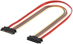 PC SATA Daten- und Stromkabel-Verlängerung, 0.5m- VPE: 1