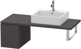 Duravit Konsolenunterschrank L-CUBE 400x320x547mm graphit supermatt