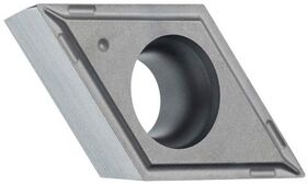 Drehwendeschneidplatte ISO DCGT 11T302E-FF2:TT010 Bohrungs-D. 4,4mm Farbe Grau - VPE: 10