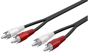 Stereo-Verbindungskabel 2x Cinch, 1.5m- VPE: 1