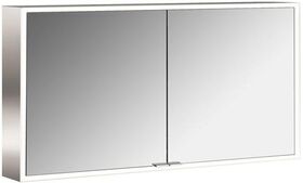 Emco LED-Lichtsp.schr. PRIME FACELIFT AP 1300x700mm 2-türig aluminium/weiß EMCO