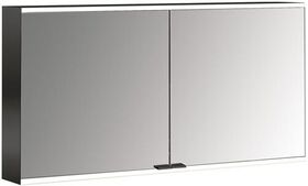 Emco LED-Lichtsp.schr. PRIME 2 FACELIFT AP 1300x700mm 2-türig schwarz/spiegel EMCO