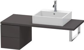 Duravit Konsolenunterschrank L-CUBE 400x320x547mm graphit supermatt