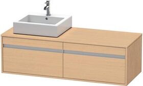 Duravit Waschtischunterbau KETHO 550x1400x426mm Becken links eiche natur
