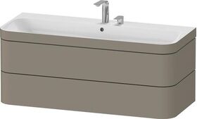 Duravit Waschtischset HAPPY D.2 PLUS 2 Schubk 1175x490mm 2 HL Steingr sdm