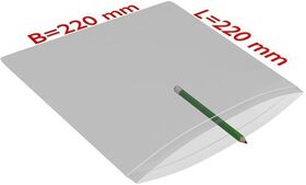 Druckverschlussbeutel Maße 220x310mm Stärke 90µ PE transparent TRANSPAK - VPE: 1000