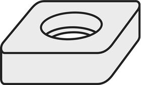 Wendeplatten-Unterlegscheibe ISO SNU 250424-R:GJ11 Brutto-G.29,87g Farbe Silber - VPE: 10