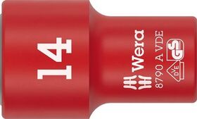 Steckschlüsseleinsatz 8790 A VDE 1/4 Zoll SW 14mm L.41mm WERA