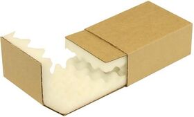 Noppenschaumverpackung Maße 139x98x52mm Schaumhöhe 25mm braun TRANSPAK - VPE: 150