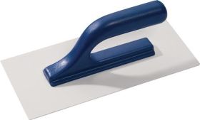 Glättekelle L.280mm B.130mm rostfr.m.H-Heft VA S.0,7mm TECWERK